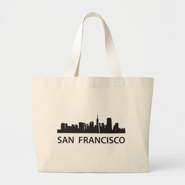 Grand Tote Bag Horizon de San Francisco (Devant)
