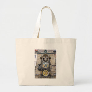 Grand Tote Bag Horloge astronomique ou Prague Orloj