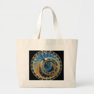 Grand Tote Bag Horloge astronomique - Prague Orloj