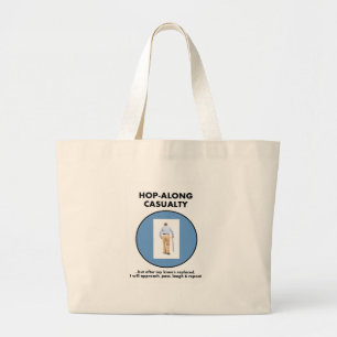 Grand Tote Bag Houblon-le long de l'accident - attendez jusqu'à