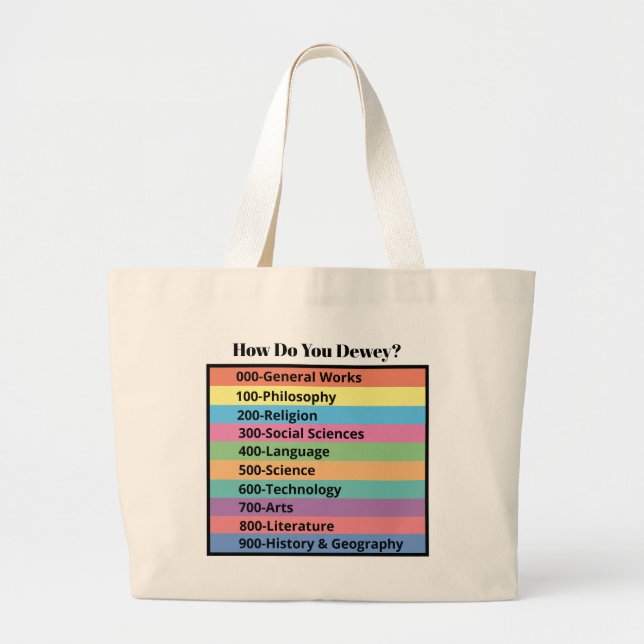 Grand Tote Bag How Do You Dewey ? (Devant)