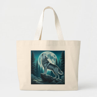 Grand Tote Bag Howling Wolf