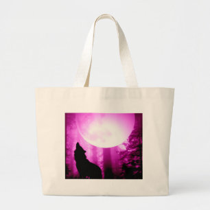Grand Tote Bag Howling Wolf