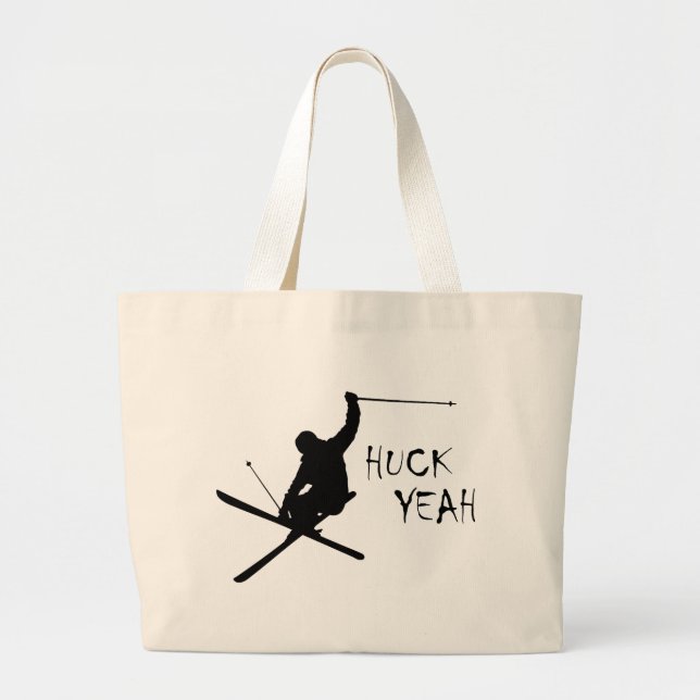 Grand Tote Bag Huck Ouais (Ski) (Devant)
