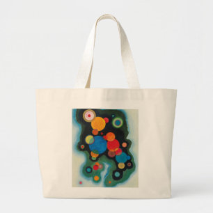 Grand Tote Bag Huile Abstraite impulsive renforcée sur toile Kand