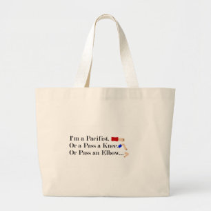 Grand Tote Bag Humour pacifiste mixed martial art