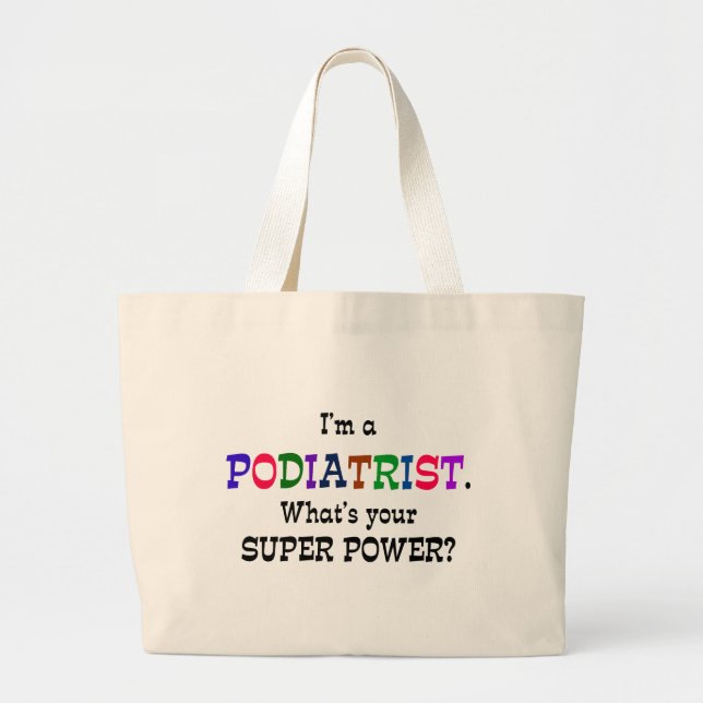 Grand Tote Bag Humour podiatriste (Devant)