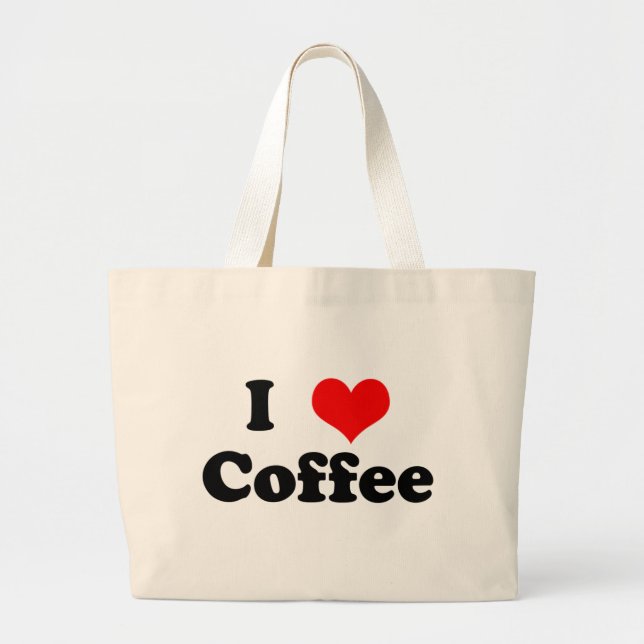 Grand Tote Bag I coeur Fourre-tout Bas (Devant)