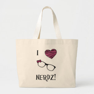 Grand Tote Bag I coeur Nerdz Fourre-tout