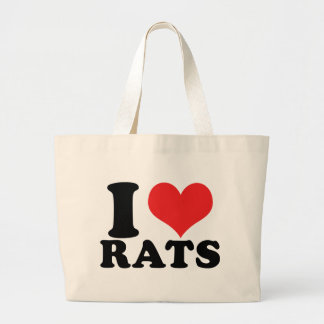 Grand Tote Bag I Heart Rats Basic