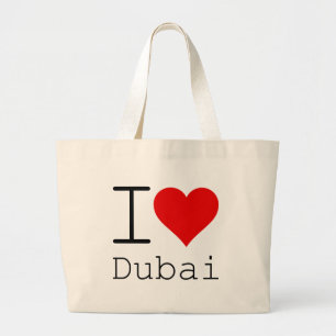 Grand Tote Bag I Love Dubai HEART