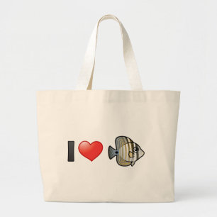 Grand Tote Bag I Love Mer Rouge Sailfin Tang