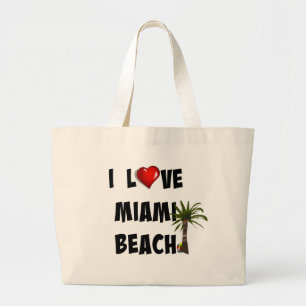 Grand Tote Bag I Love Miami Beach