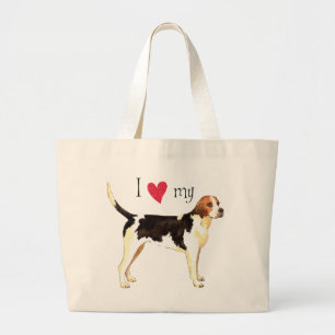 Grand Tote Bag I Love my English Foxhound