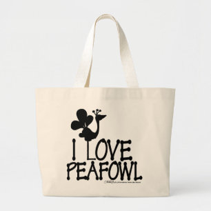 Grand Tote Bag I Love Paon silhouette