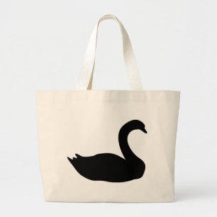 Grand Tote Bag icône de cygne noir