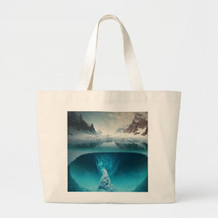 Grand Tote Bag Icy Mountain View