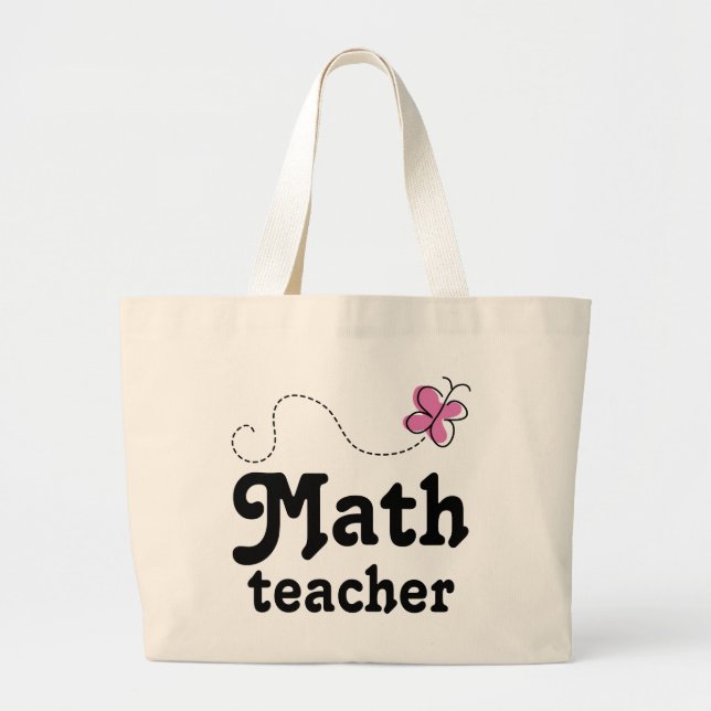 Grand Tote Bag Idée de cadeau de professeur de maths (Devant)