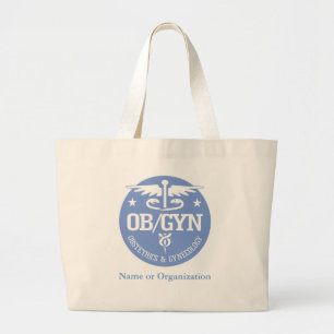 Grand Tote Bag Idées de cadeau du caducée OBGYN