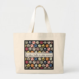 Grand Tote Bag Il Faut Des Ballons Pour Jouer Au Football