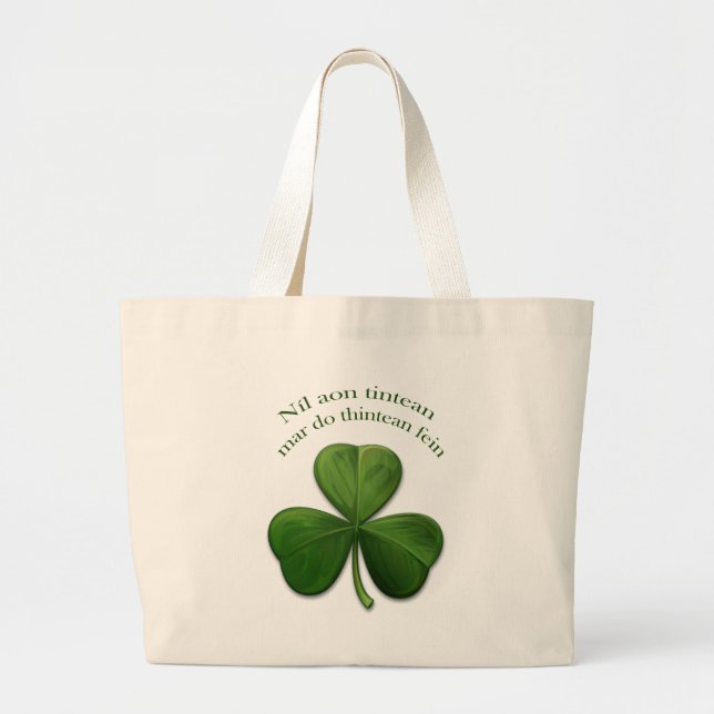 Grand Tote Bag Il n'y a pas d'endroit comme à la maison (Devant)