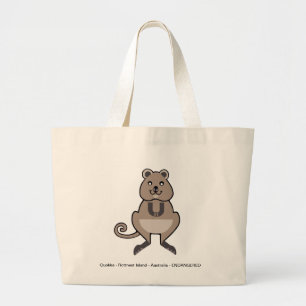 Grand Tote Bag Île Rottnest - QUOKKA -Amoureux des animaux — Natu
