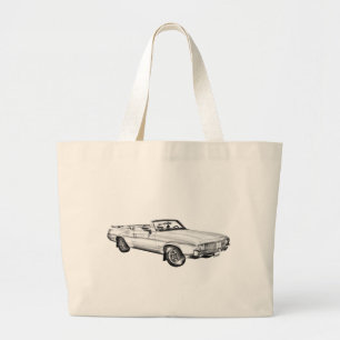 Grand Tote Bag Illustration 1971 suprême de voiture de sabre