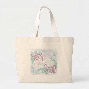 Grand Tote Bag Illustration du slogan de dessin animé Igloo très 