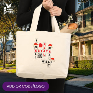 Grand Tote Bag Immeuble de NOËL Vendre REALLY WELL QR Agent immob