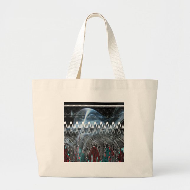 Grand Tote Bag Impression artistique Abstraite remarquable (Devant)