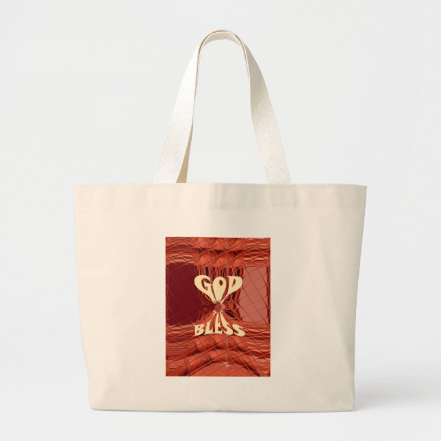 Grand Tote Bag Impression d'art Dieu béni (Devant)
