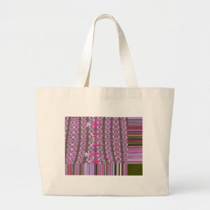 Grand Tote Bag Imprimer l'art Motif Abstrait dense et complexe