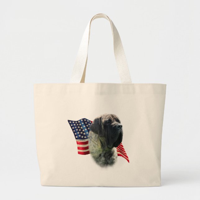 Grand Tote Bag Indicateur Mastiff (broche) (Devant)