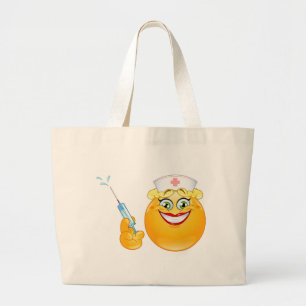 Grand Tote Bag infirmière émoji