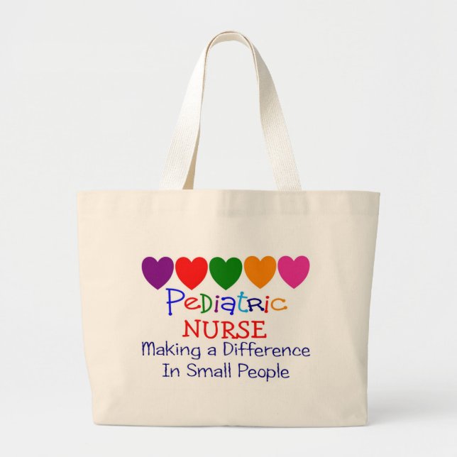 Grand Tote Bag Infirmière pédiatrique FAISANT à une DIFFÉRENCE de (Devant)