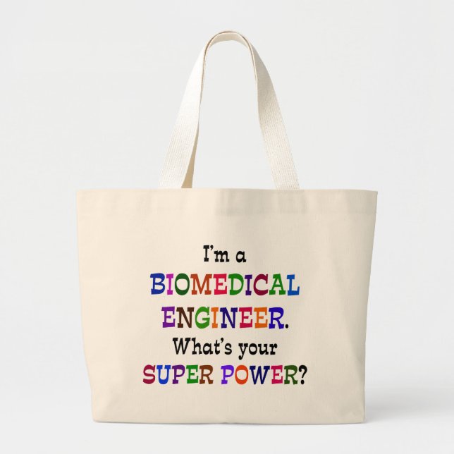 Grand Tote Bag Ingénieur biomédical (Devant)