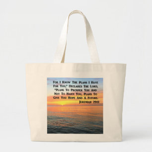 GRAND TOTE BAG INSPIRANT JEREMIAH 29:11 SCELER