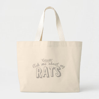 Grand Tote Bag interrogez-moi au sujet de mes rats