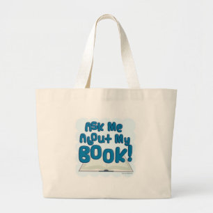 Grand Tote Bag Interrogez-moi au sujet de mon livre ! Style