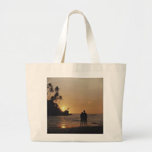 Grand Tote Bag Invitation au mariage sur la plage