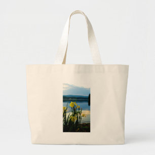Grand Tote Bag Iris jaune à Lake Shore