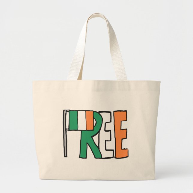 Grand Tote Bag Irlande libre (Devant)