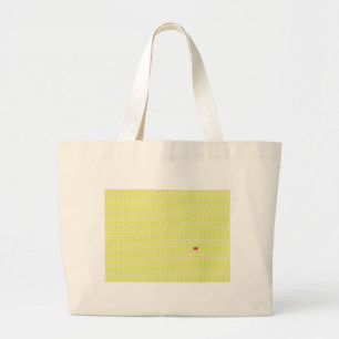 Grand Tote Bag Jacks de l'Union du Royaume-Uni jaune et un impair