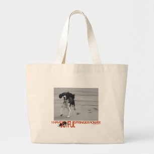 Grand Tote Bag J'ai la personnaliser joyeuse de puissance de