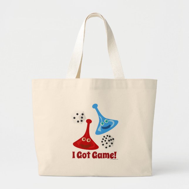 Grand Tote Bag J'Ai Un Jeu (Devant)