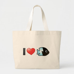 Grand Tote Bag J'Aime Bicolor Damselfish
