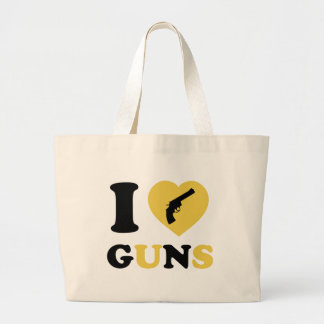 Grand Tote Bag J'aime des armes à feu