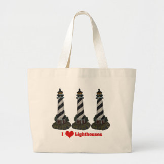 Grand Tote Bag J'aime des phares Fourre-tout