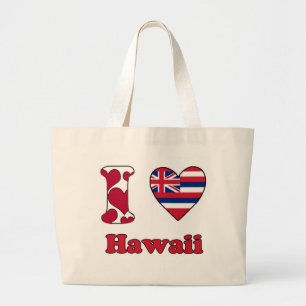 Grand Tote Bag J'aime Hawaii