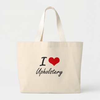 Grand Tote Bag J'aime la tapisserie d'ameublement